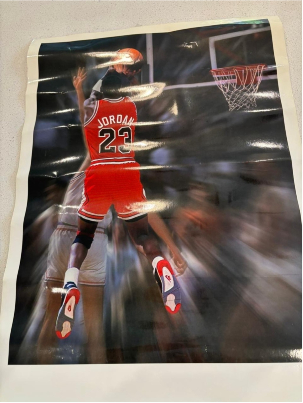 Michael Jordan The Shot 1989 Bulls Air Jordan IV Vintage Poster J#07